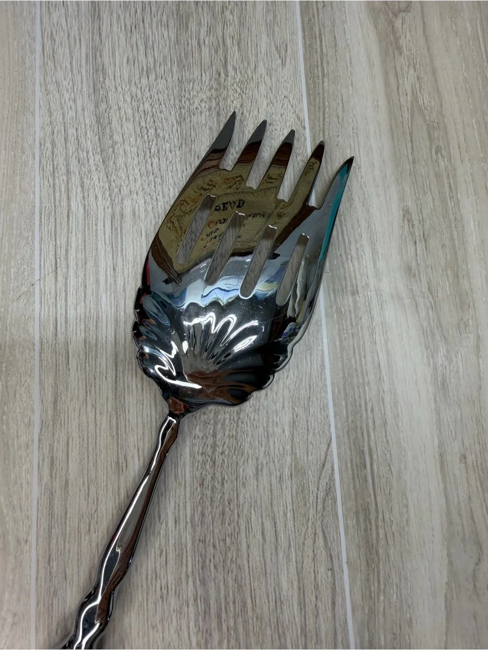 Longaberger All American Stars and Stripes Serving Fork Ceramic Handle